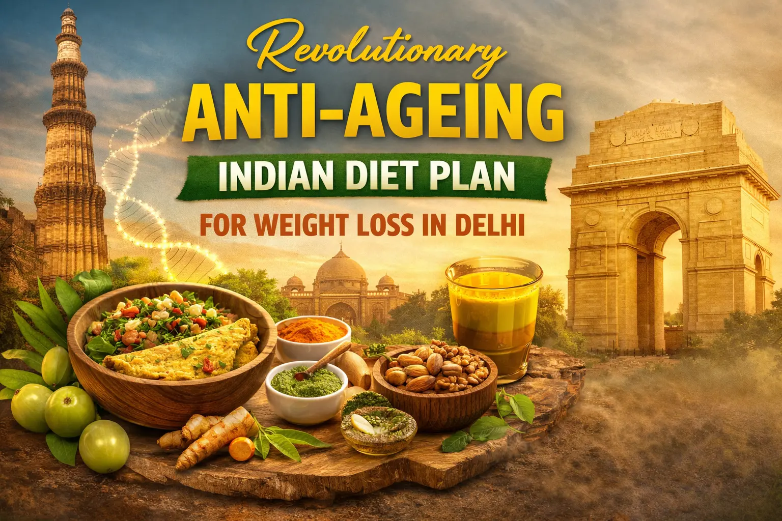 Anti Ageing Indian Diet Plan for Weight Loss Delhi | Best Dietitian in ...